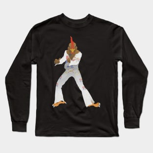 Rockin’ Rooster Elvis Tee – Funny Pop Culture Art Long Sleeve T-Shirt